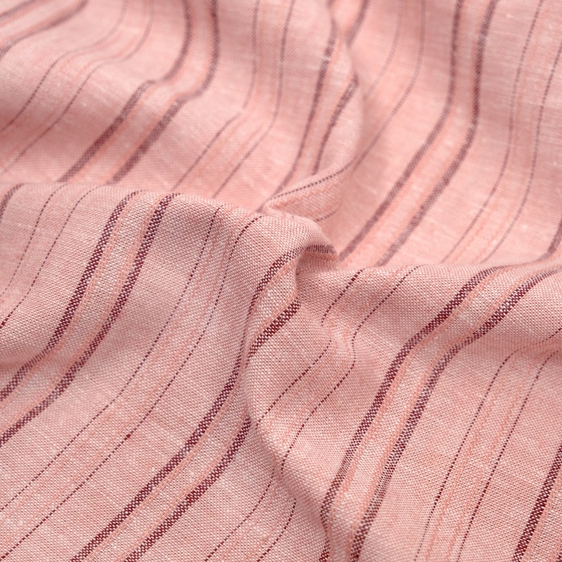 Pillar Stripe Go-To Linen Cotton Blend - Petal
