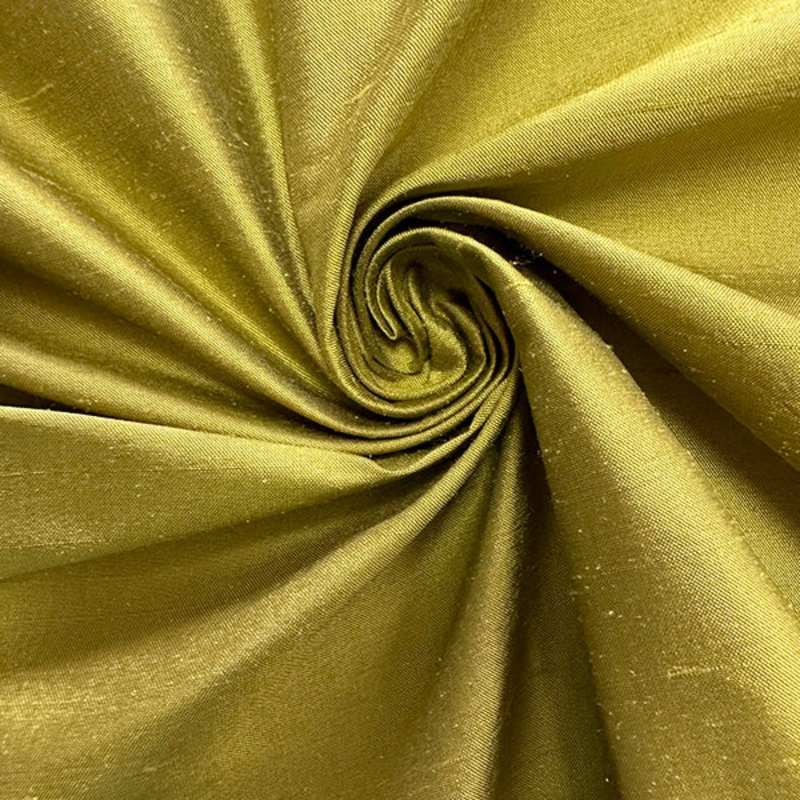 5 YD PC-Iridescent Leaf Bronze Silk Dupioni Fabric
