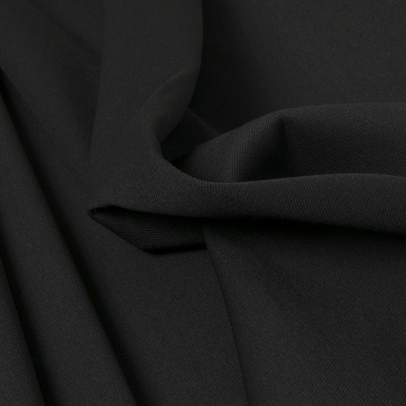 Stretch Black Twill Fabric 2754