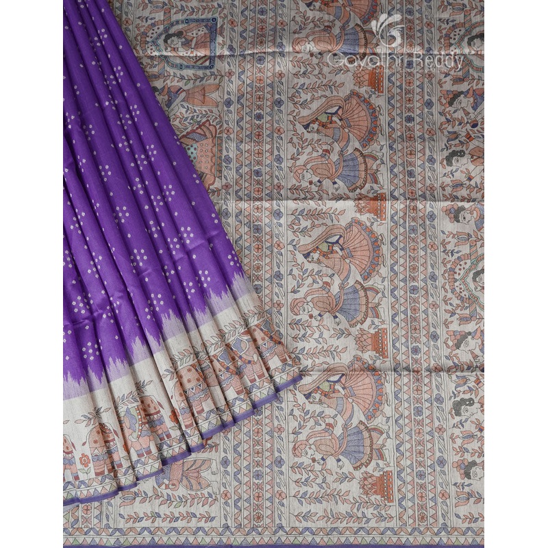 SEMI TUSSAR SAREE-ST1074
