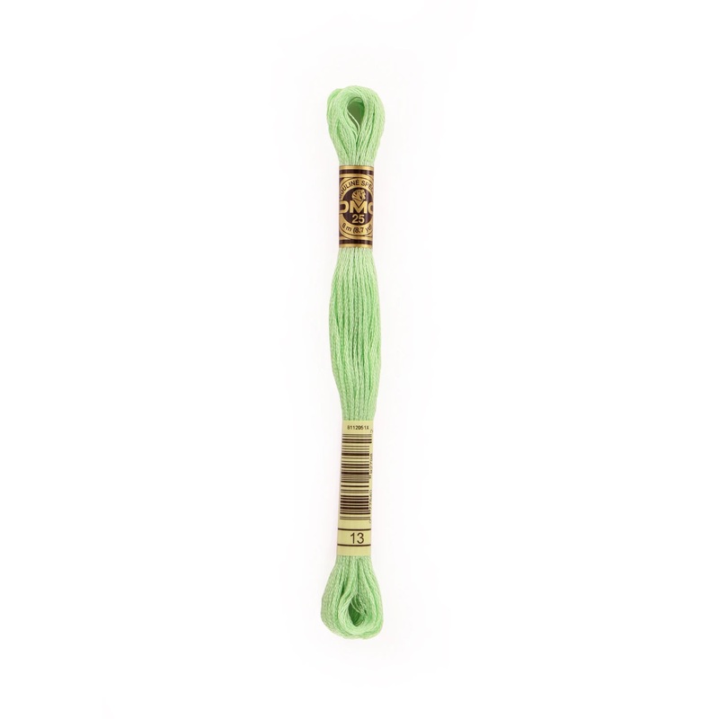 DMC 13 Medium Light Nile Green 6 Strand Embroidery Floss DMC #117UA-13