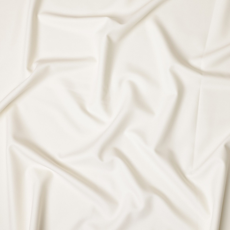 Ivory White Premium Super 150's Italian All Wool Suiting Fabric, 150 Cms Width, 3.50 Mtrs by Loro Piana-D21591