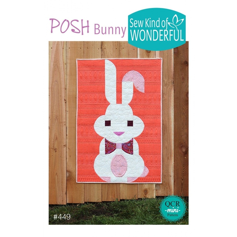 Posh Bunny by Sew Kind of Wonderful sewing pattern SKW449 26in x 38in