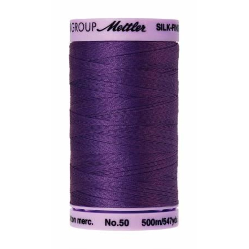 Silk-Finish Iris Blue 50wt 500M Solid Cotton Thread - 9104-0030