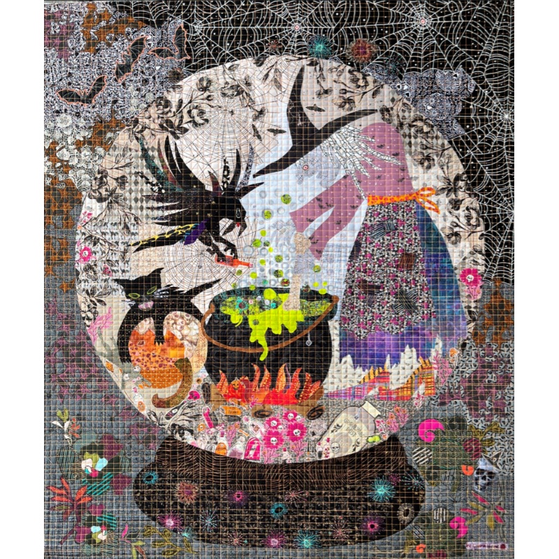 Crystal Ball Collage Pattern