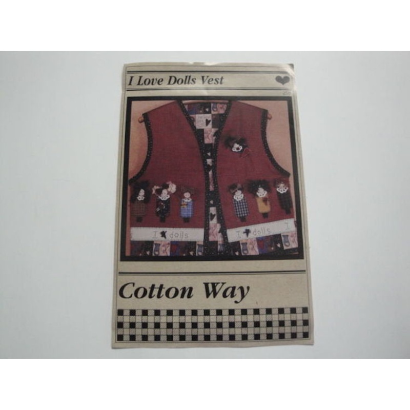 I Love Dolls Vest Pattern by Cotton Way