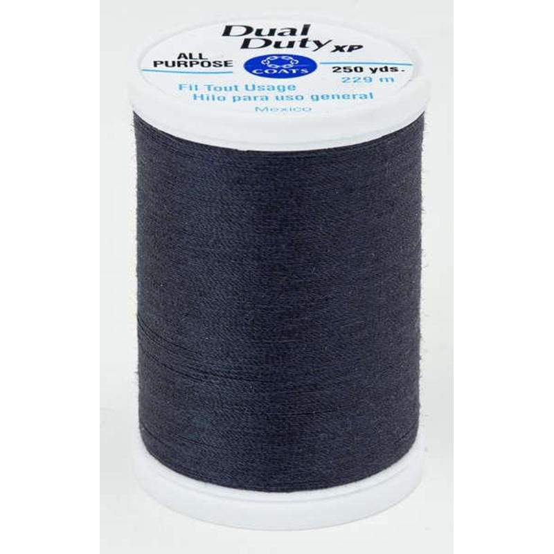 Coats Dual Duty XP Polyester Thread 250yds Charcoal - S9100850