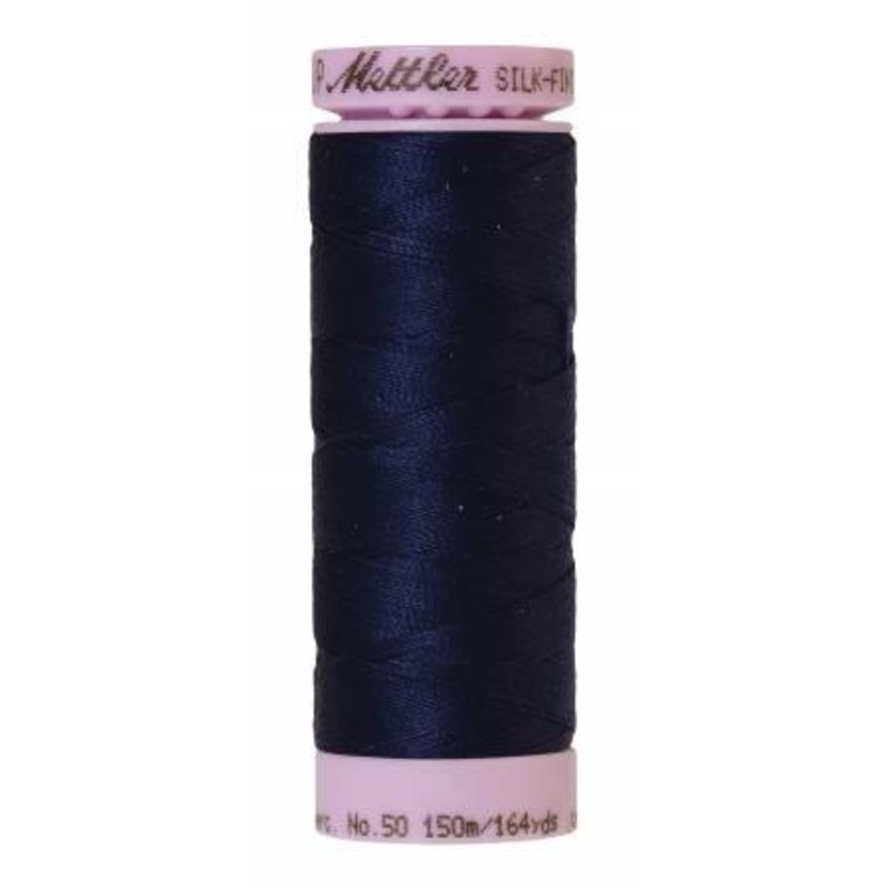 Silk-Finish 50wt Solid Cotton Thread 164yd/150M Dark Indigo - 9105-0016