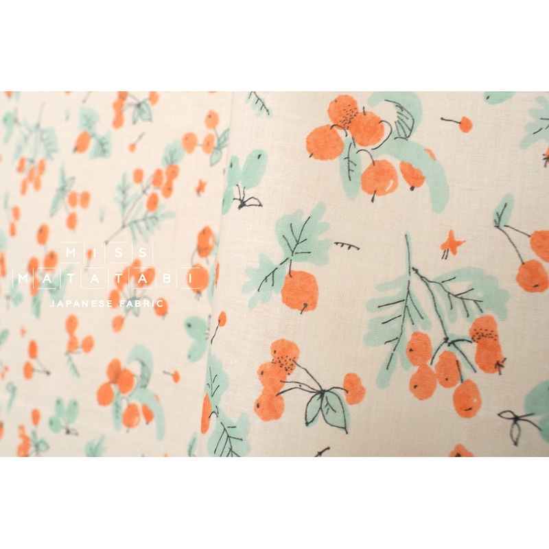 Berries - orange, aqua