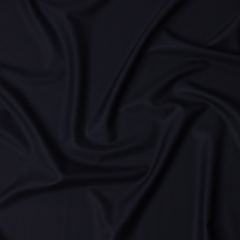 Midnight Blue Premium Super 160's Italian All Wool Suiting Fabric, 150 Cms Width, Made in Italy-D23207