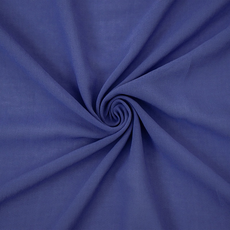 Periwinkle Purple Solid Poly Chiffon Woven Fabric