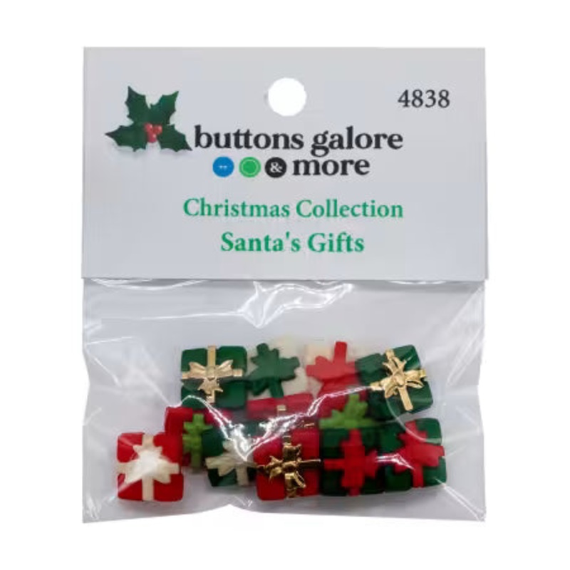 Santa's Gifts Buttons bg4838
