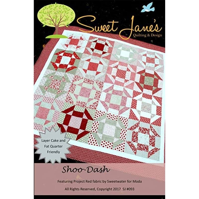 Shoo Dash SJ093, Paper pattern by Sweet Jane's Quilting and Design