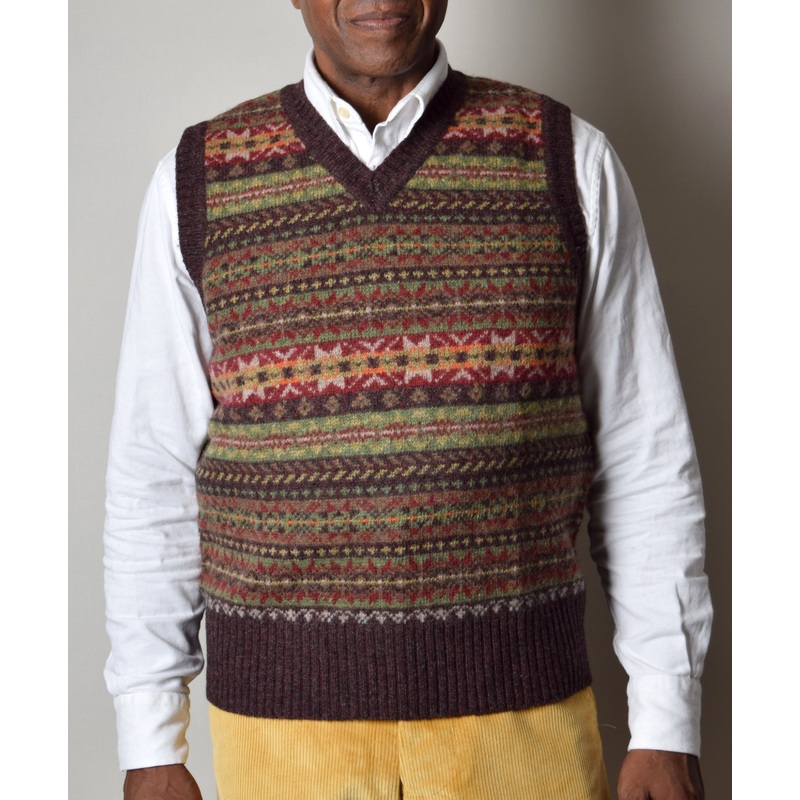 Turin Wool Fair Isle Slipover (KN131) Turin