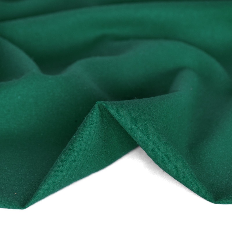 Raw Silk Noil - Emerald