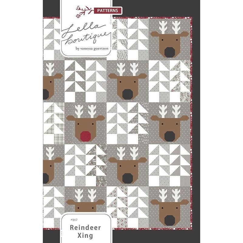 Reindeer Xing Pattern by Venessa Goertzen for Lella Boutique LB217 80 x 80