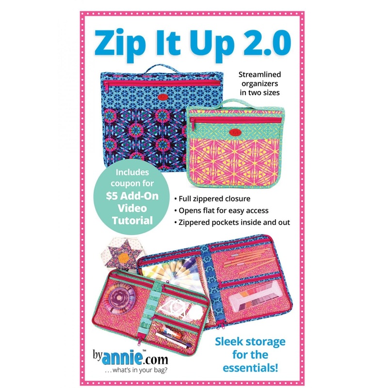 Zip It Up 2.0 Sewing Pattern Paper Only PBA252-2 Pattern by Annie