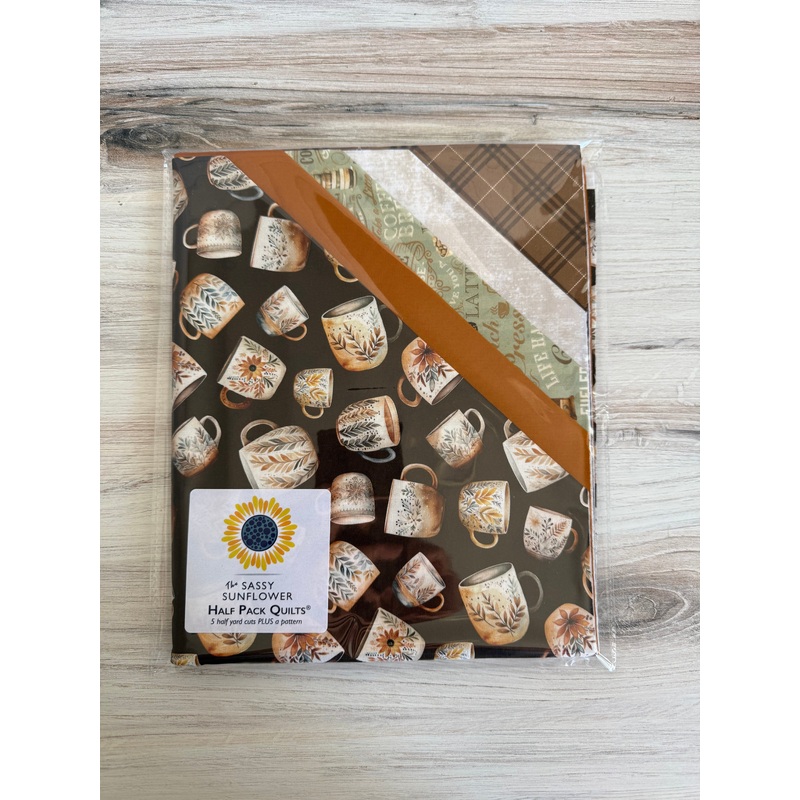 Sassy Sunflower Half Pack Quilts - Coffee Press