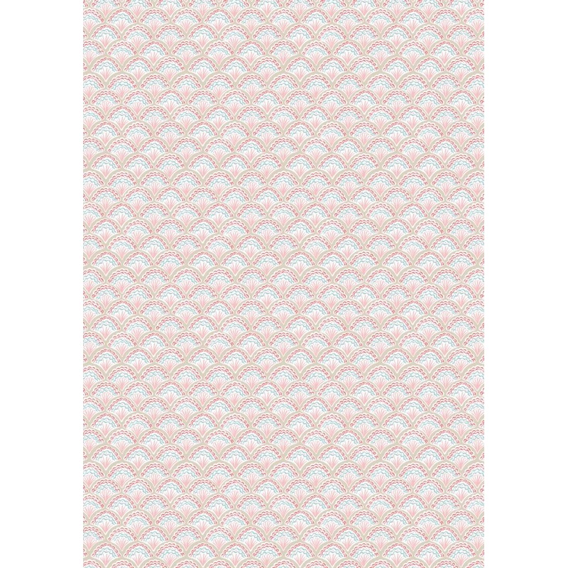 Seas the Day Fancy Shells - Linen and Pink