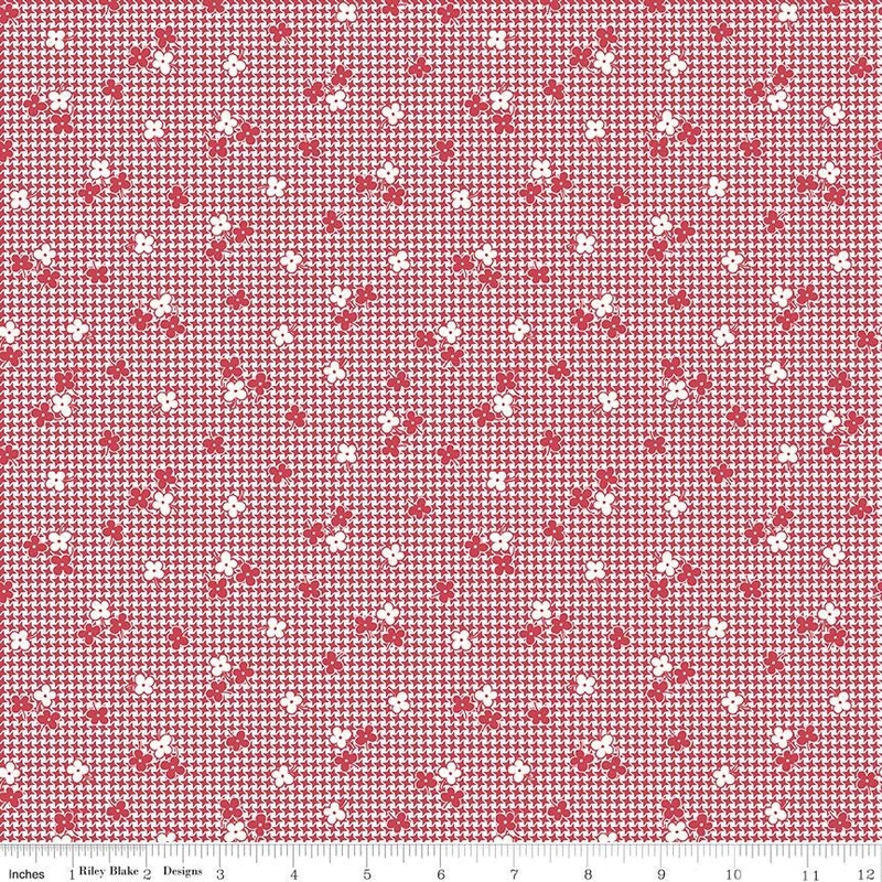 Stitch Houndstooth Cayenne