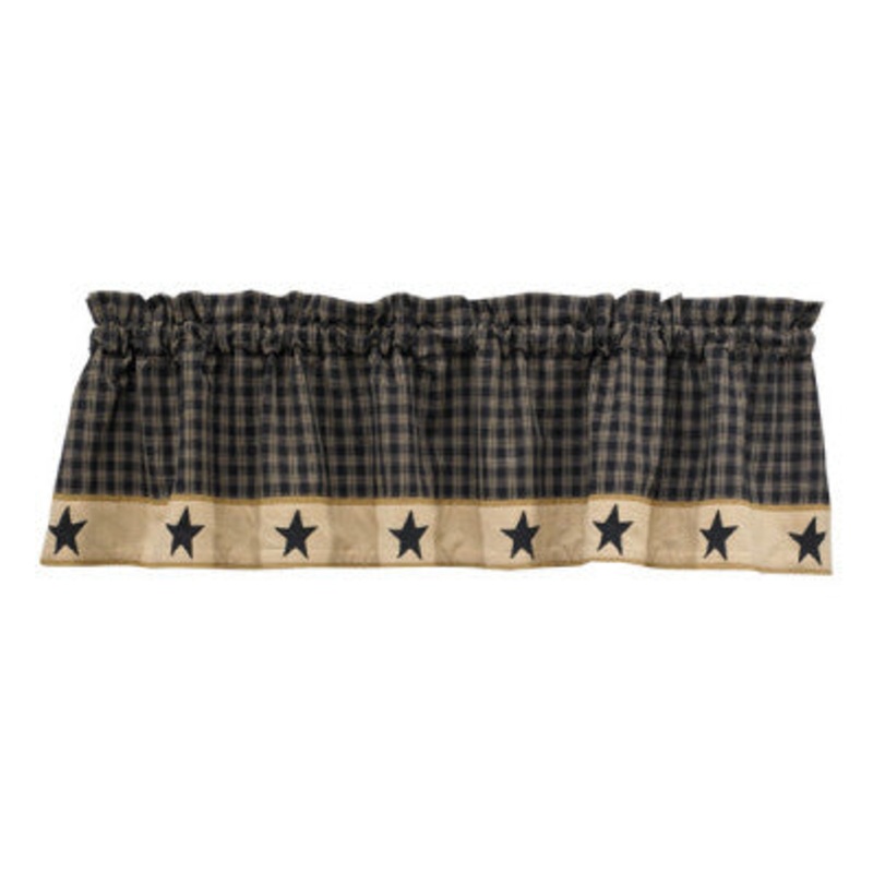 Sturbridge Star 60" x 14" Lined Valance