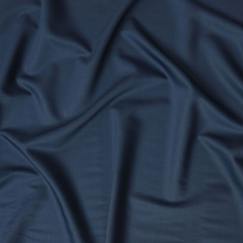 Deep Navy Blue Super 120's English All Wool Suiting Fabric 3.5 Meters, 150 cm Width, Made in the UK-D20518
