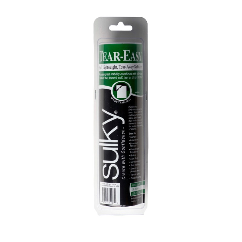 Sulky Tear-Easy 8"x11yd Soft Lightweight Tear Away Stabilizer 751-08
