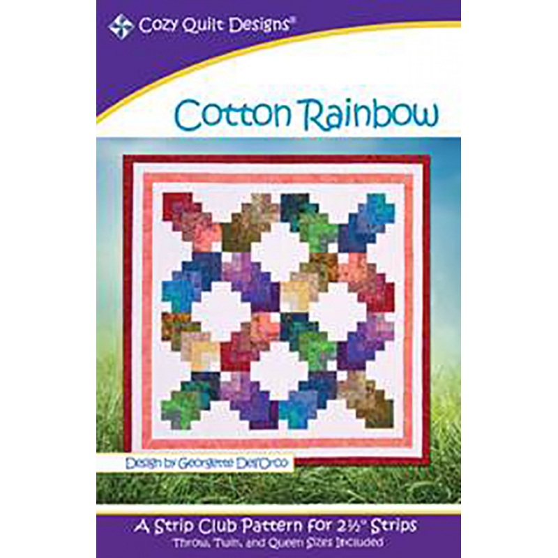 Cotton Rainbow Quilt Pattern by Cozy Quilt Designs