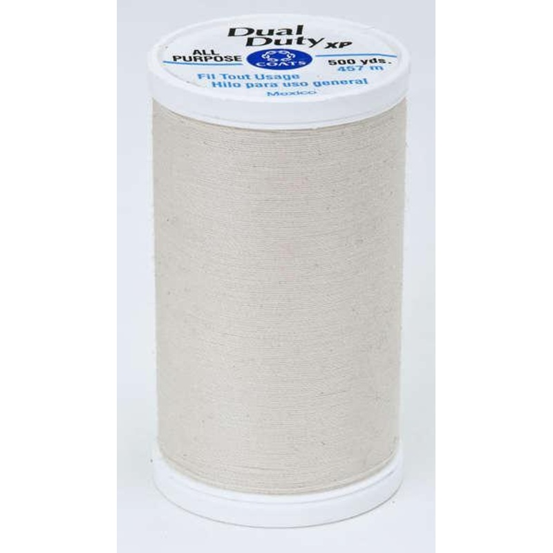 Dual Duty XP Polyester Thread 500yds Natural - S9308010