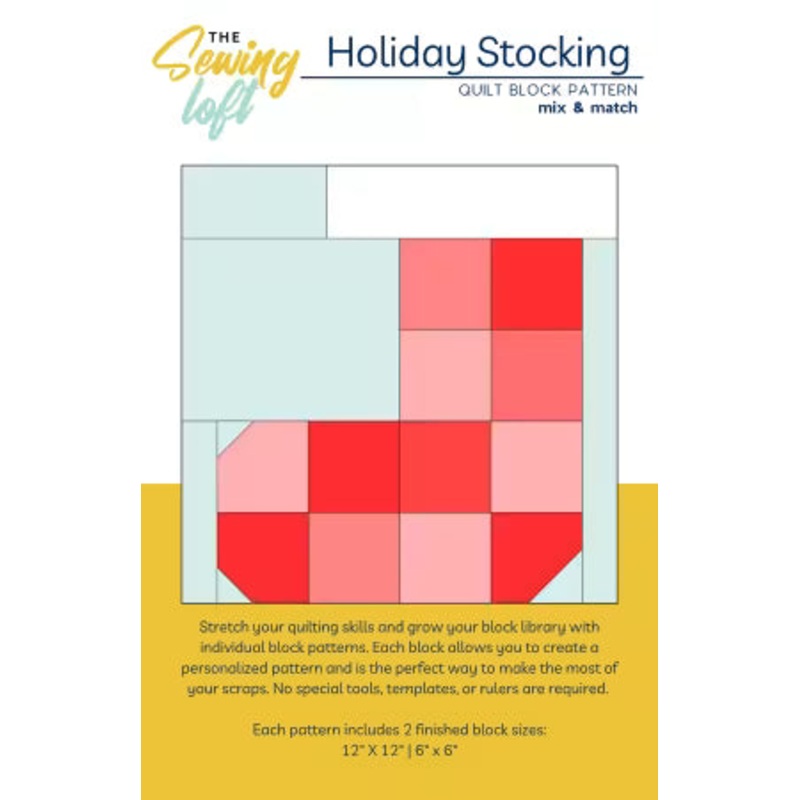 Patchwork Stocking Quilt Block