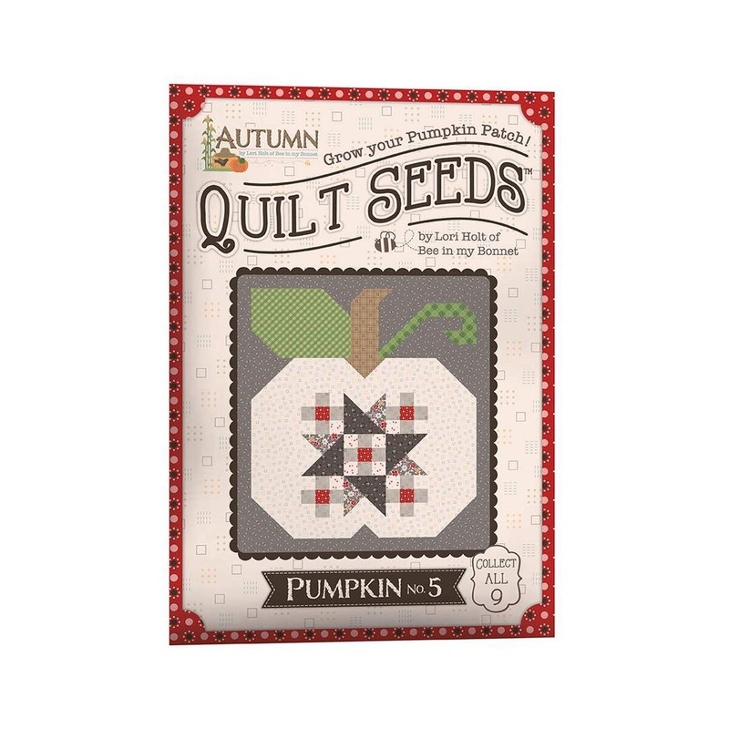 Riley Blake Designs Lori Holt Pumpkin 5 Autumn Quilt Seeds Block Pattern ST-35014