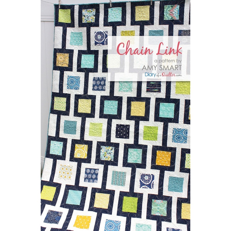 Chain Link a paper pattern by Amy Smart, Diary of a Quilter 61" x 82"