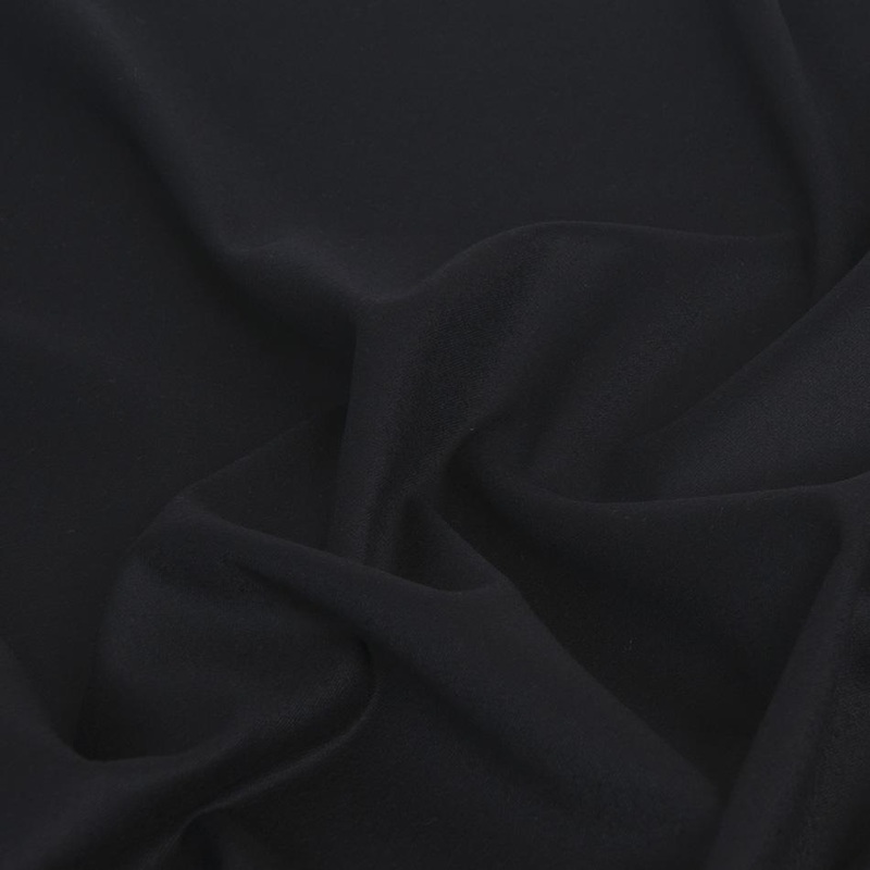 Midnight Blue Wool Stretch Fabric 1561