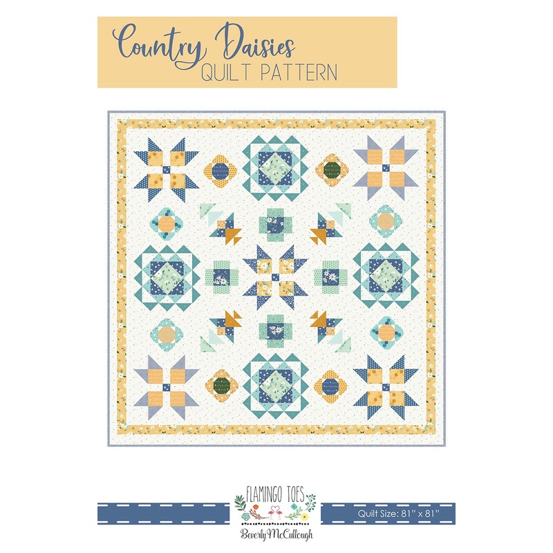 Riley Blake Designs Beverly McCullough Country Daisies Quilt Pattern P138-COUNTRYDAISIES