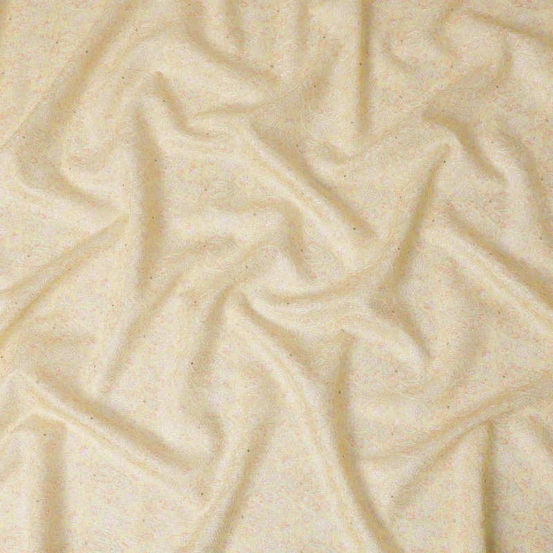 Elegant Yellow Premium Tussar Silk Fabric with Exquisite Embroidery - Premium Quality, 110 cm Wide-D17687