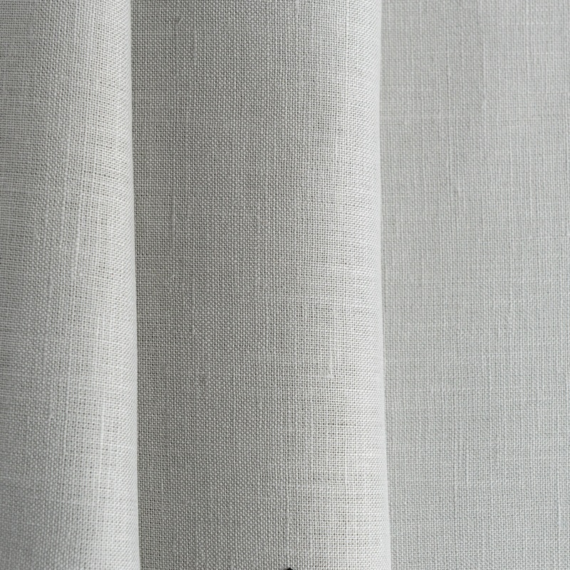 Stone Grey Linen Fabric by the Yard - 100% French Natural - Width 52- 106