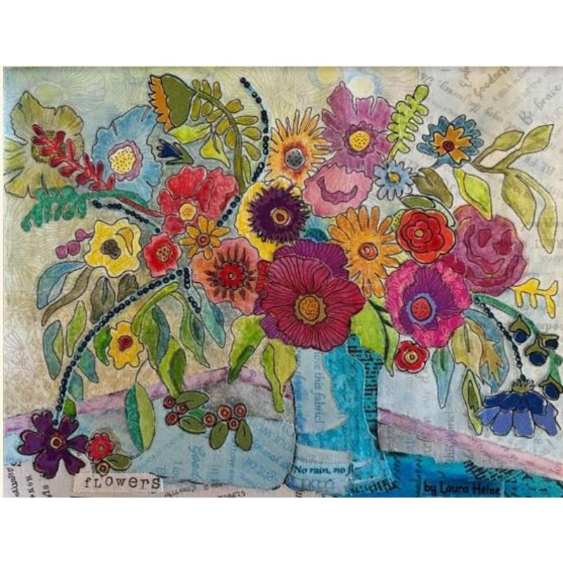 Flower Shop Arrangement #1 Collage Pattern