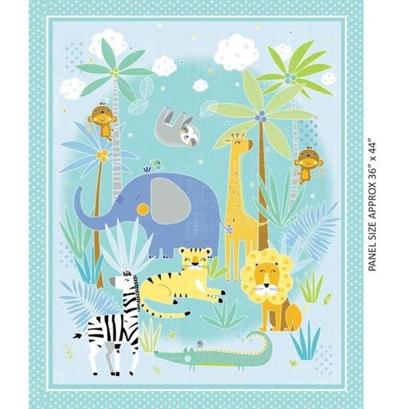 Sweet Safari 35" Panel - Multi