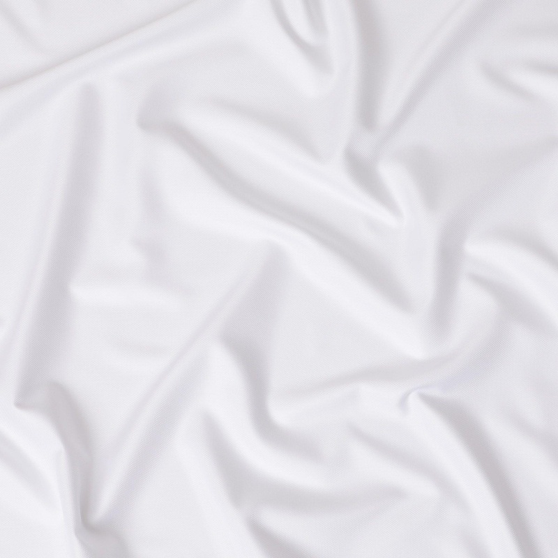 White Premium pure 100% Swiss cotton shirting fabric with same tone jacquard in self design-D14681
