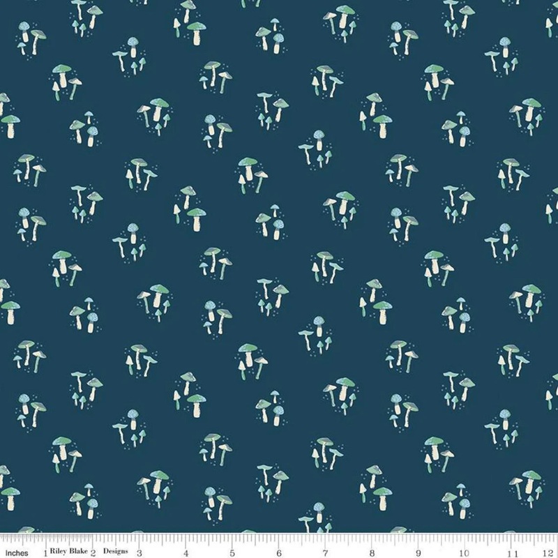 Wildwood Wander | Mushrooms Navy