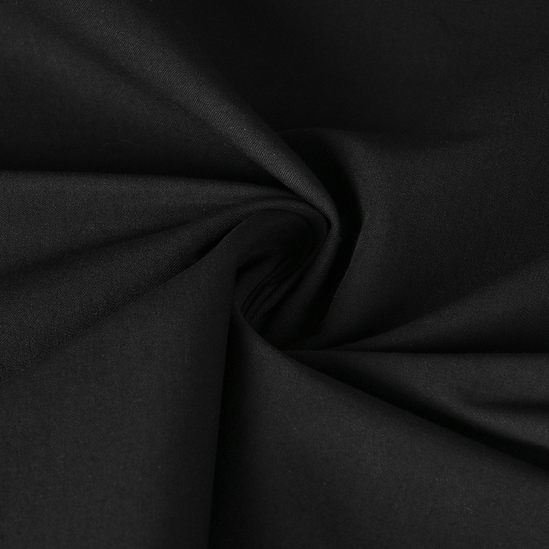 Black Stretchy Cotton Fabric 2238