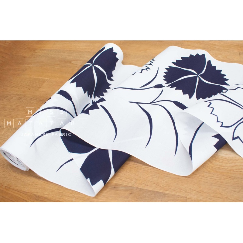 Shokunin Collection Hand-printed Chusen Japanese Yukata Fabric - Nadeshiko