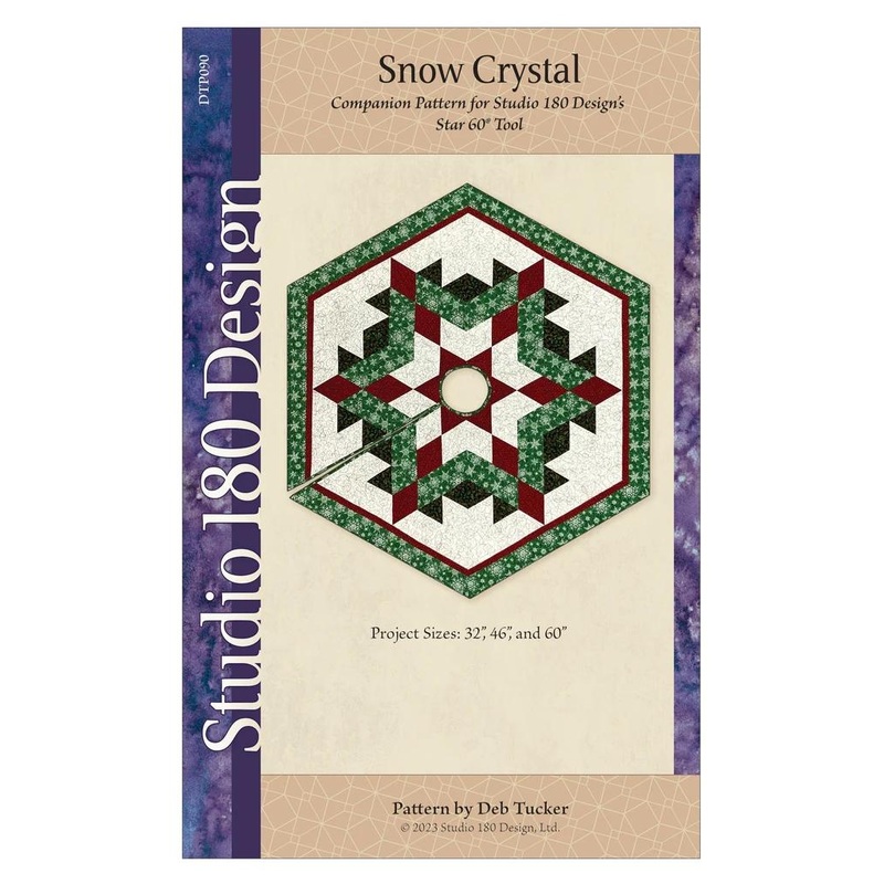 Snow Crystal Tree Skirt Pattern - Project size: Measured from Flat Side to Flat Side: 32", 46", and