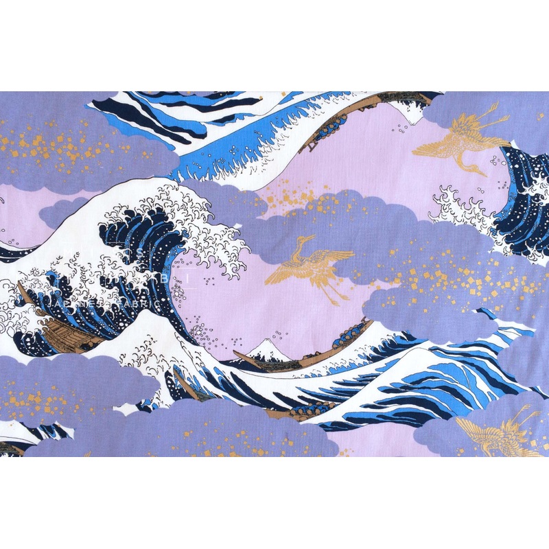 Tsuru in Wild Seas - C metallic gold