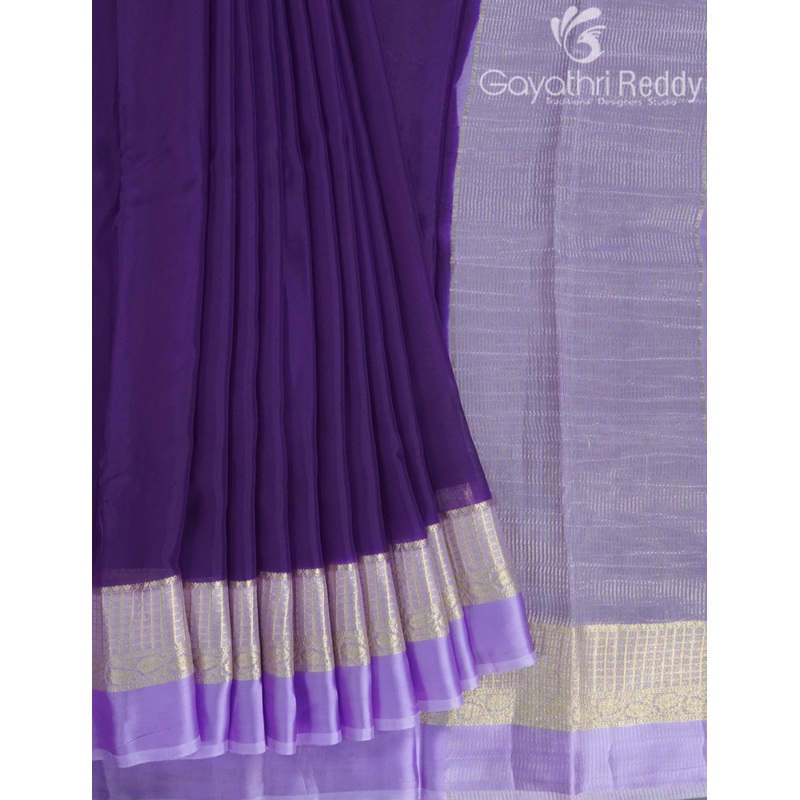 CRAPE SILK SAREE-PSC75
