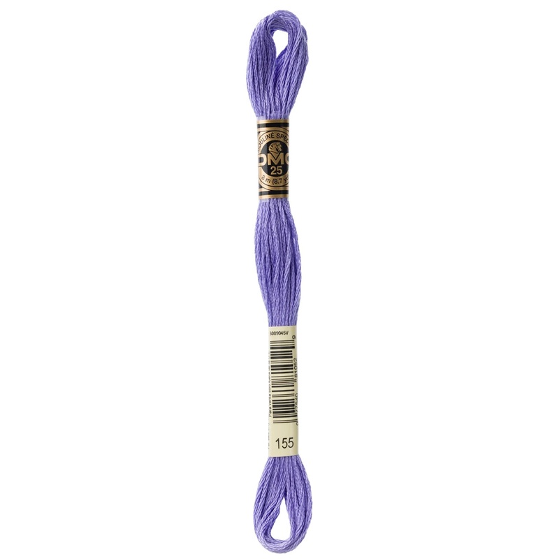DMC 155 Medium Dark Blue Violet 6 Strand Embroidery Floss DMC #117UA-155