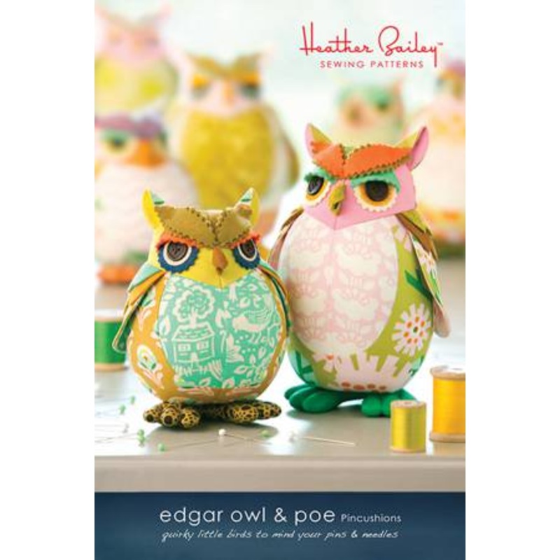 Edgar Owl & Poe Pincushions HBSP009-OWL