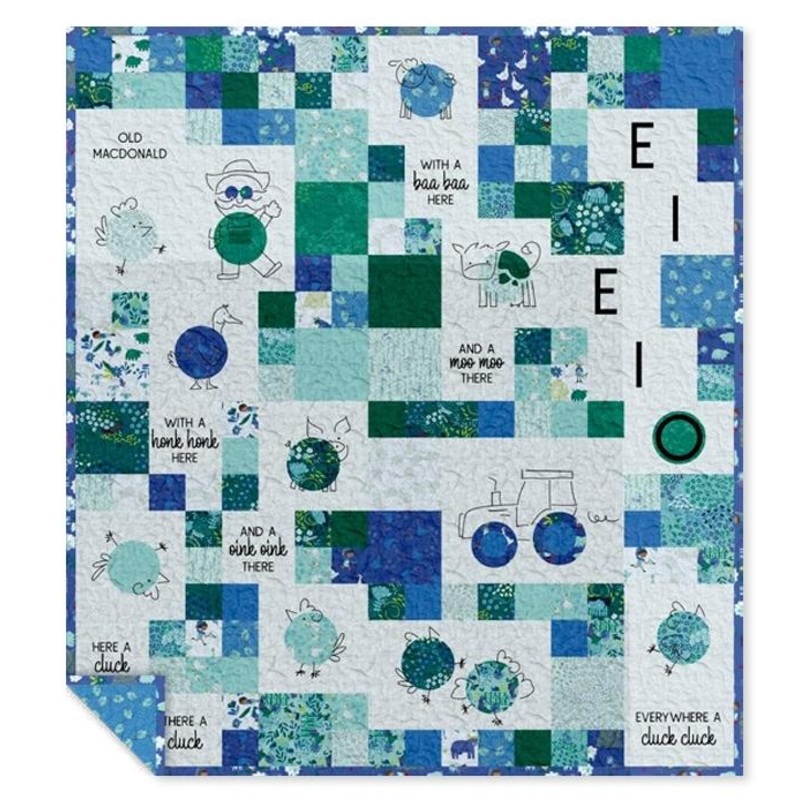 Little Boy Blue Old McDonald 5" Square Pattern