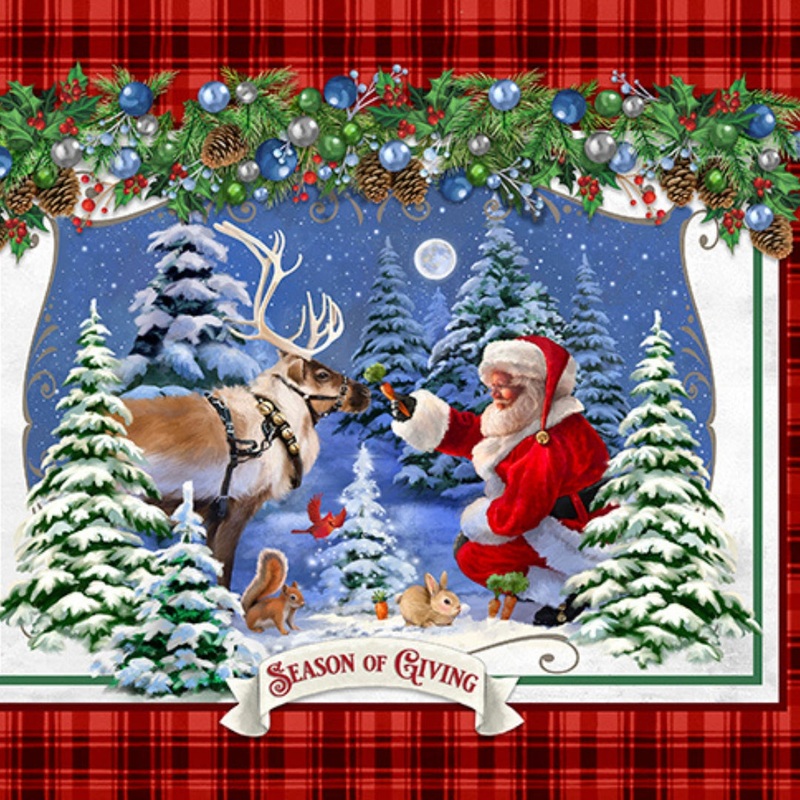 Season of Giving Fabric Panel by Quilting Treasures