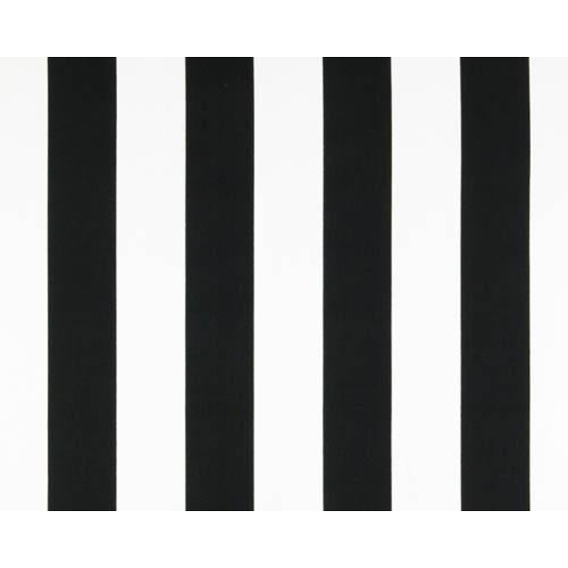Stripe Black White Fabric By Premier Prints